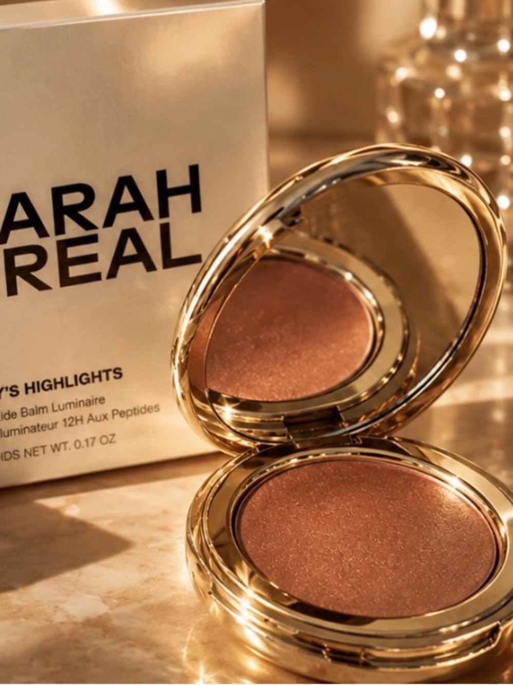 Sarah Real Radiant Highlighter Balm — Warm Bronze Glow